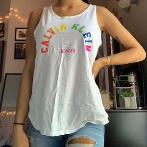 Rainbow Calvin Klein tank
